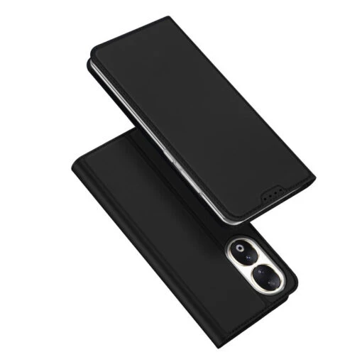 DUX DUCIS Skin Pro Faux Leather Wallet Flip Case For Huawei Honor 90 - Black