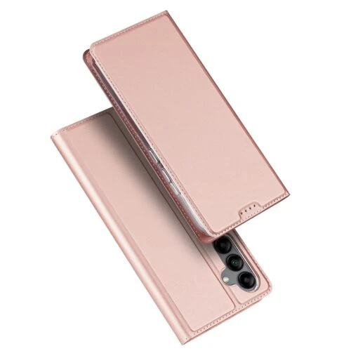 DUX DUCIS Skin Pro Faux Leather Wallet Flip Case For Samsung Galaxy A34 5G - Rose Gold
