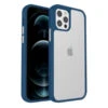 Armoured™ Shield Tough Case For Apple IPhone 14 Pro - Blue (Grey Buttons)