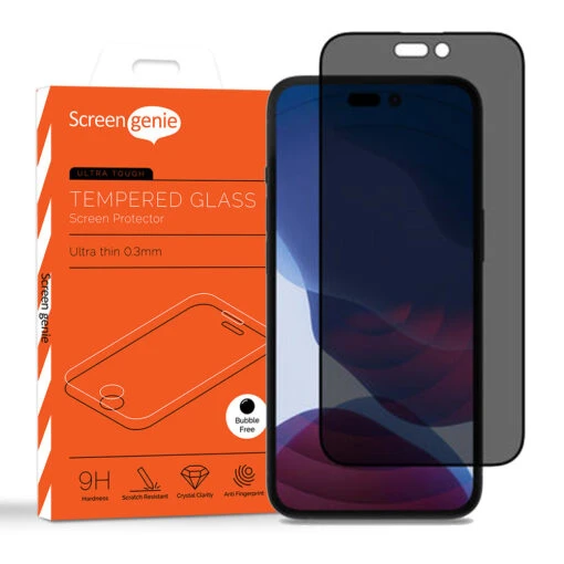 Screen Genie Privacy Tempered Glass Screen Protector For Apple IPhone 14 Pro Max