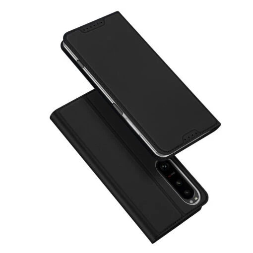 DUX DUCIS Skin Pro Faux Leather Wallet Flip Case For Sony Xperia 1 V - Black