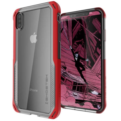 Ghostek CLOAK4 Shockproof Hybrid Tough Case Cover For Apple IPhone XS Max - Red