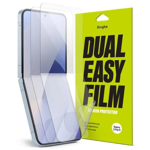 Ringke Dual Easy Film Screen Protector 2 Pack For Samsung Galaxy Z Flip6 5G - Inside Screen