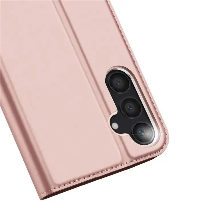 DUX DUCIS Skin Pro Faux Leather Wallet Flip Case For Samsung Galaxy S24 - Rose Gold - Image 6