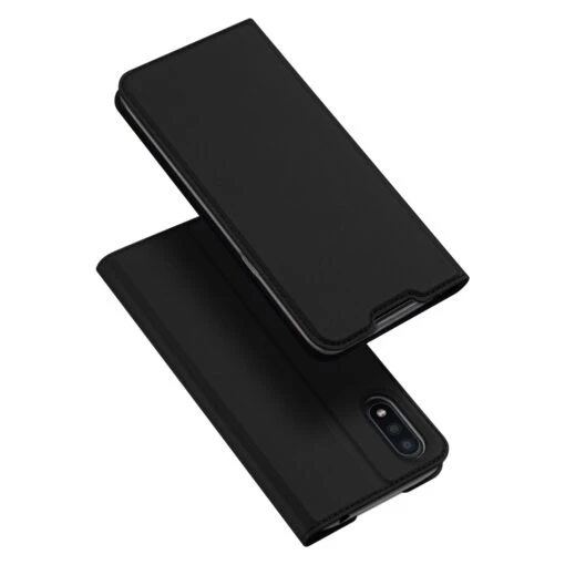 DUX DUCIS Skin Pro Faux Leather Wallet Flip Case For Samsung Galaxy A01 - Black