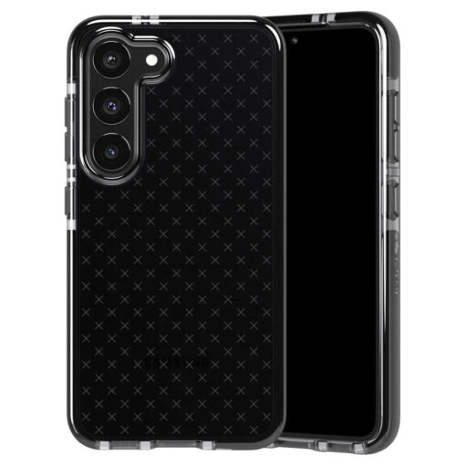 Tech21 EvoCheck Tough Rear Case Cover For Samsung Galaxy S23+ (Plus) - Smokey/Black