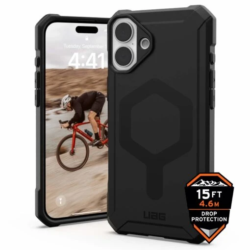 Urban Armor Gear (UAG) Essential Armor MagSafe Tough Case For IPhone 16 Plus - Black