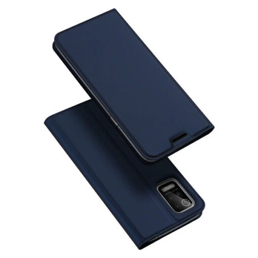DUX DUCIS Skin Pro Faux Leather Wallet Flip Case For LG K42 / K52 / K62 - Blue