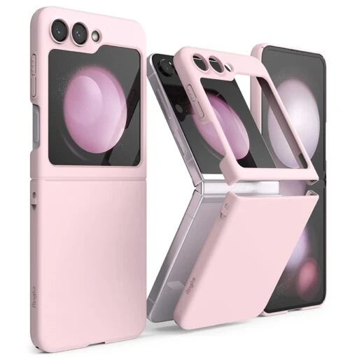 Ringke Slim Protective Hard Rear Case Cover For Samsung Galaxy Z Flip5 5G - Strawberry Pink
