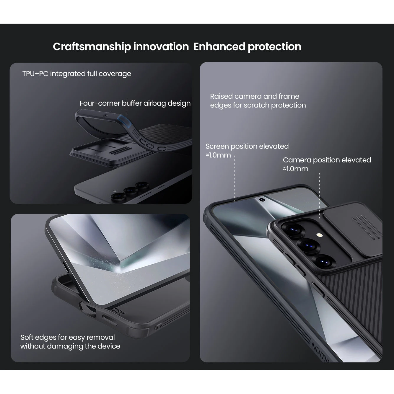 Nillkin CamShield Pro Lens Protector Case Cover For Samsung Galaxy S25+ Plus - Blue - Image 5