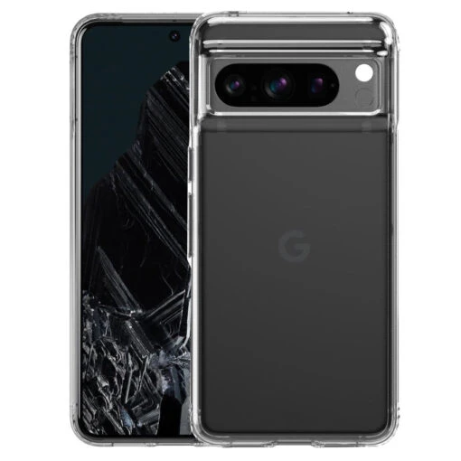 Tech21 EvoClear Tough Rear Case Cover For Google Pixel 8 Pro- Transparent