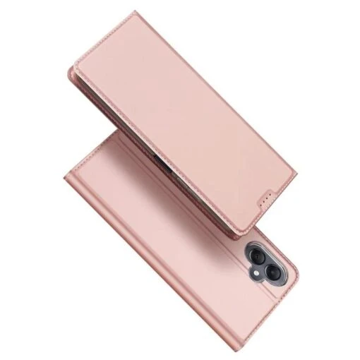DUX DUCIS Skin Pro Faux Leather Wallet Flip Case For Samsung Galaxy A06 - Rose Gold