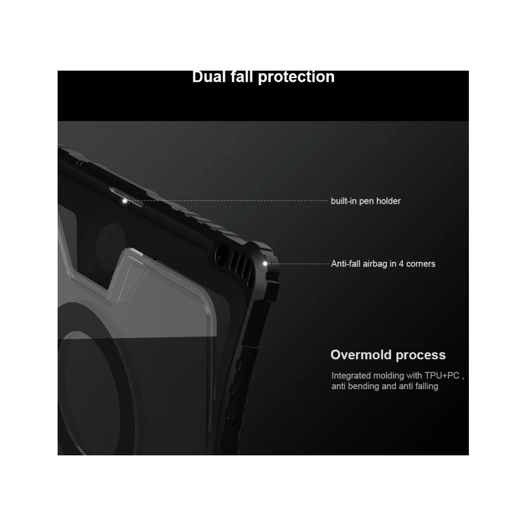 Nillkin Bumper Link Tough Keyboard Case For Apple IPad Pro 11" (2nd Gen. 2020) (Backlit Version) - Black - Image 4