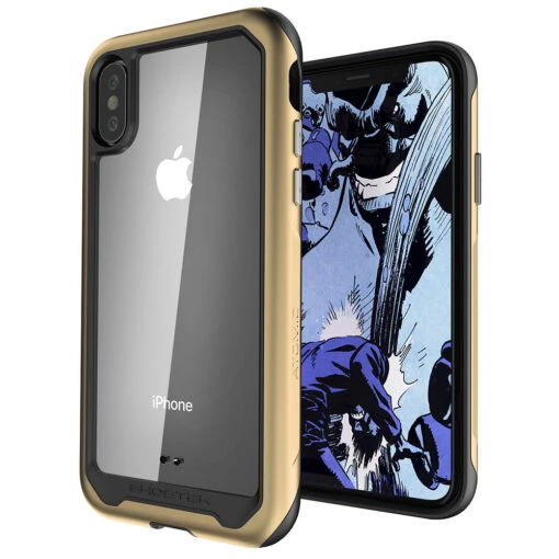 Ghostek ATOMIC SLIM Tough Rugged Rear Case Cover For Apple IPhone XS / X - Gold