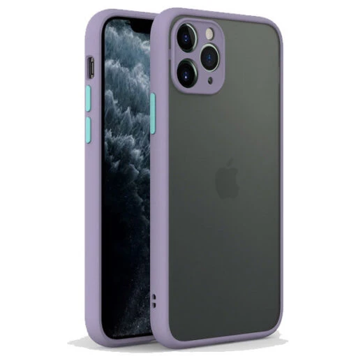 Armoured™ Camera Shield Lite Case Cover For IPhone 14 Pro - Lavender / Blue