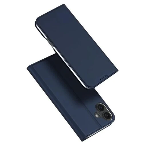 DUX DUCIS Skin Pro Faux Leather Wallet Flip Case For Apple IPhone 16 - Blue