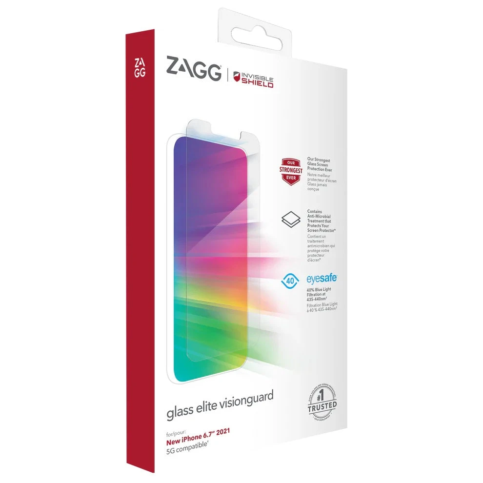 ZAGG Invisible Shield Glass Elite VisionGuard Screen Protector For Apple IPhone 12 Pro Max / IPhone 13 Pro Max / IPhone 14 Plus - Image 2