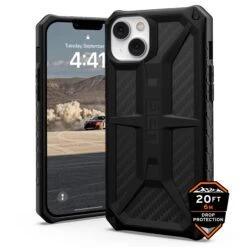 Urban Armor Gear (UAG) Monarch Tough Case For Apple IPhone 14 Plus - Carbon Fibre
