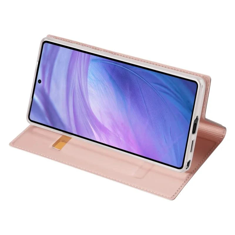 DUX DUCIS Skin Pro Faux Leather Wallet Flip Case For Samsung Galaxy S25 Ultra - Rose Gold - Image 6