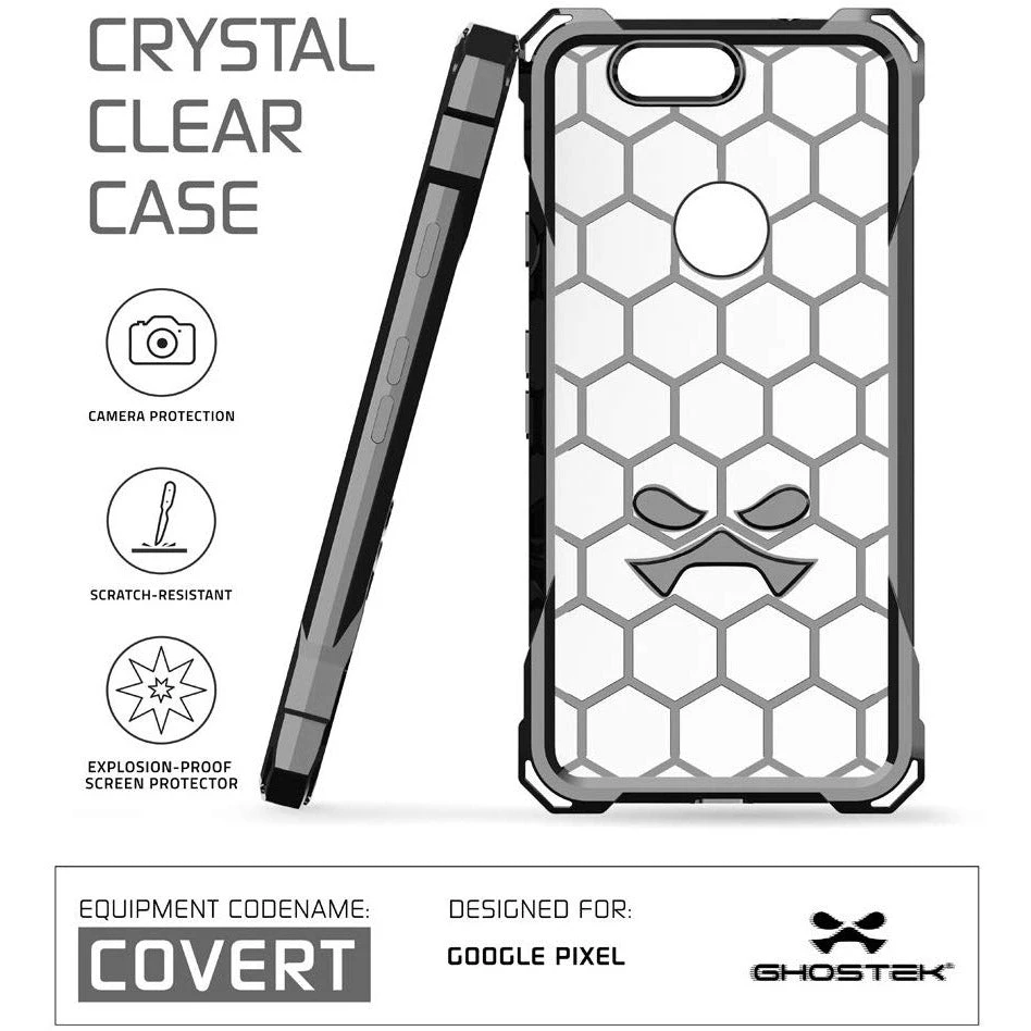 Ghostek COVERT Tough Rugged Rear Case Cover For Google Pixel - Grey - Image 4