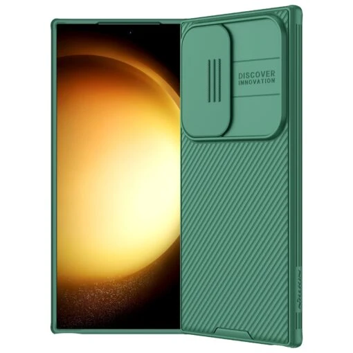 Nillkin CamShield Pro Lens Protector Case Cover For Samsung Galaxy S24 Ultra - Green