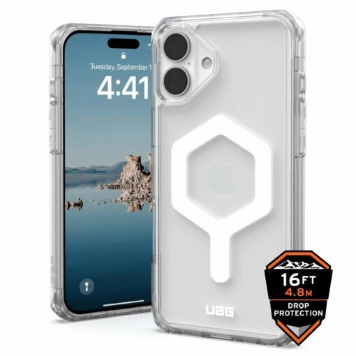 Urban Armor Gear (UAG) Plyo MagSafe Tough Case Cover For Apple IPhone 16 - Ice