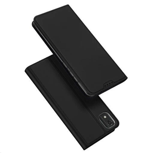DUX DUCIS Skin Pro Faux Leather Wallet Flip Case For Nokia C2 2nd Edition (2E) - Black