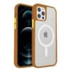 Armoured™ Shield MagSafe Tough Case For IPhone 14 Pro - Ochre & Yellow Buttons