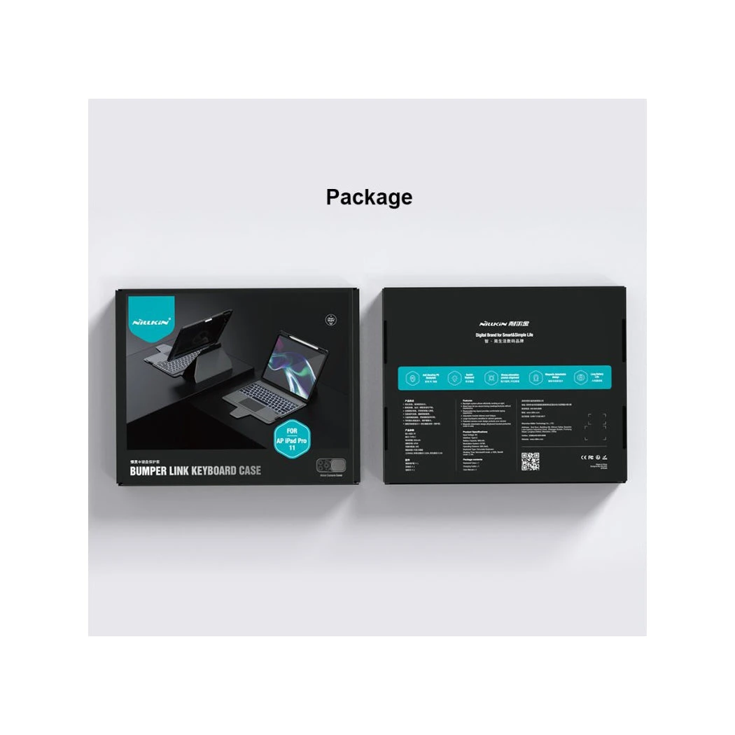 Nillkin Bumper Link Tough Keyboard Case For Apple IPad Pro 11" (2nd Gen. 2020) (Backlit Version) - Black - Image 10