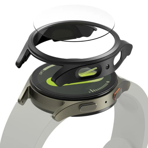 Ringke Slim Case & Tempered Glass Protector Bundle For Galaxy Watch 7 40mm - Black