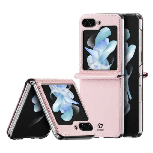 Dux Ducis Bril Leather Case Cover For Samsung Galaxy Z Flip5 5G - Pink