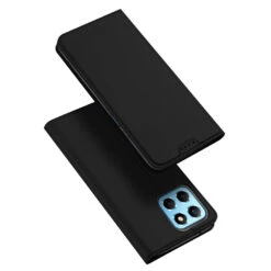 DUX DUCIS Skin Pro Faux Leather Wallet Flip Case For Honor X8 5G - Black