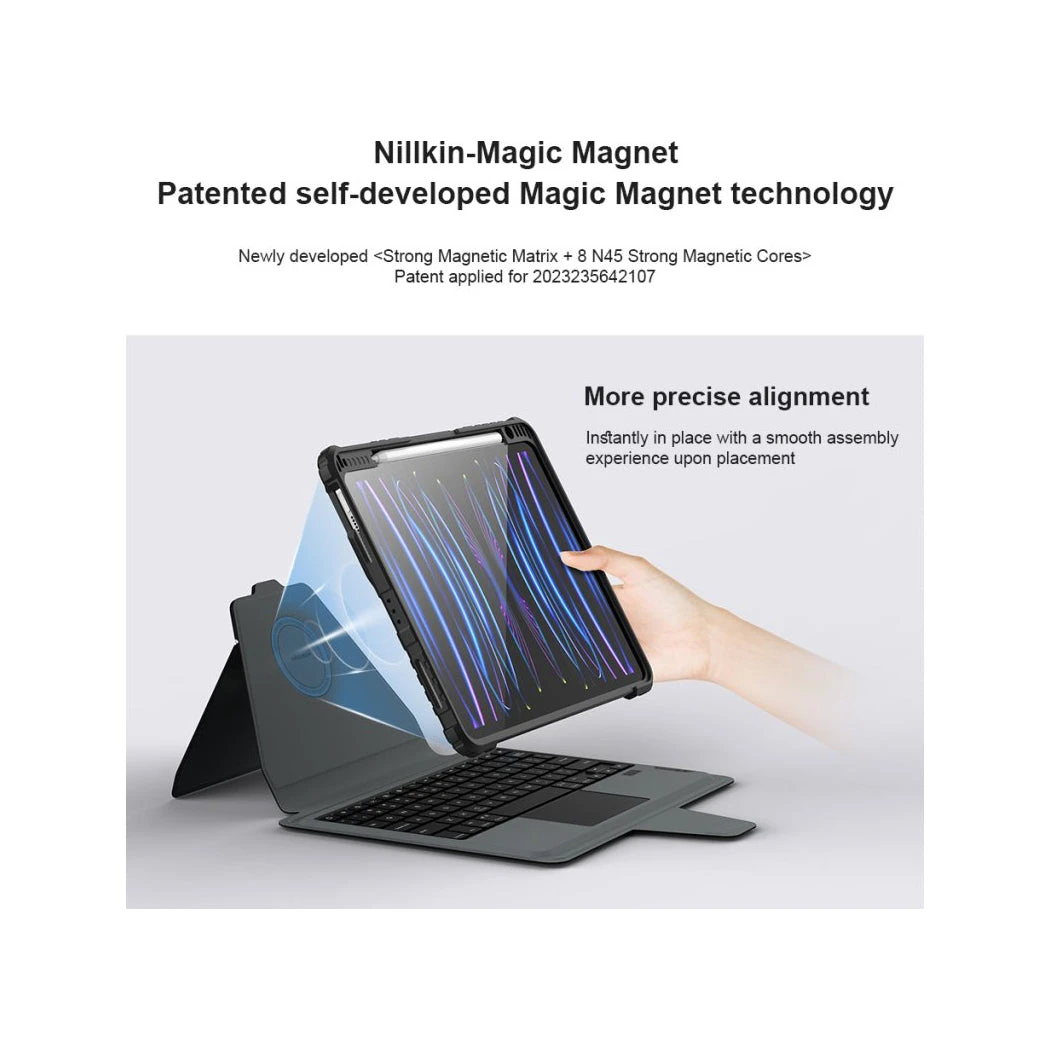 Nillkin Bumper Link Tough Keyboard Case For Apple IPad Pro 11" (2nd Gen. 2020) (Backlit Version) - Black - Image 6