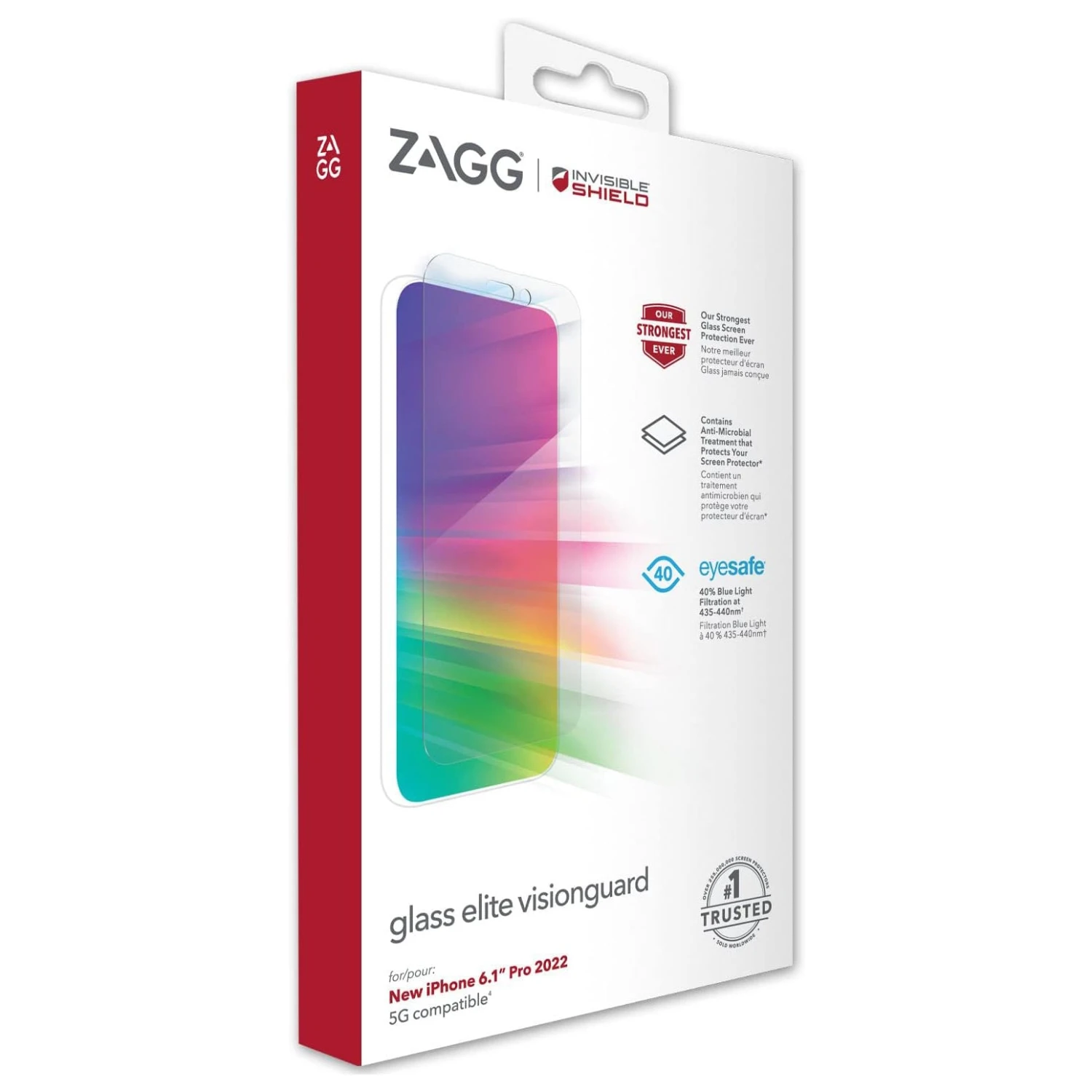 ZAGG Invisible Shield Glass Elite VisionGuard Screen Protector For Apple IPhone 14 Pro - Image 2