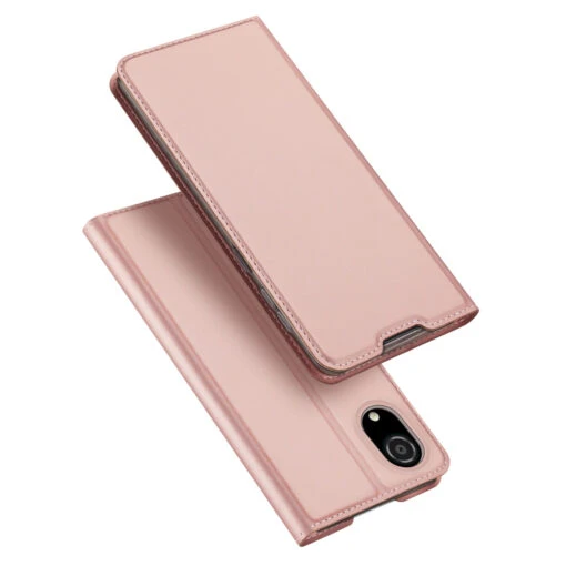 DUX DUCIS Skin Pro Faux Leather Wallet Flip Case For Samsung Galaxy A03 Core - Rose Gold