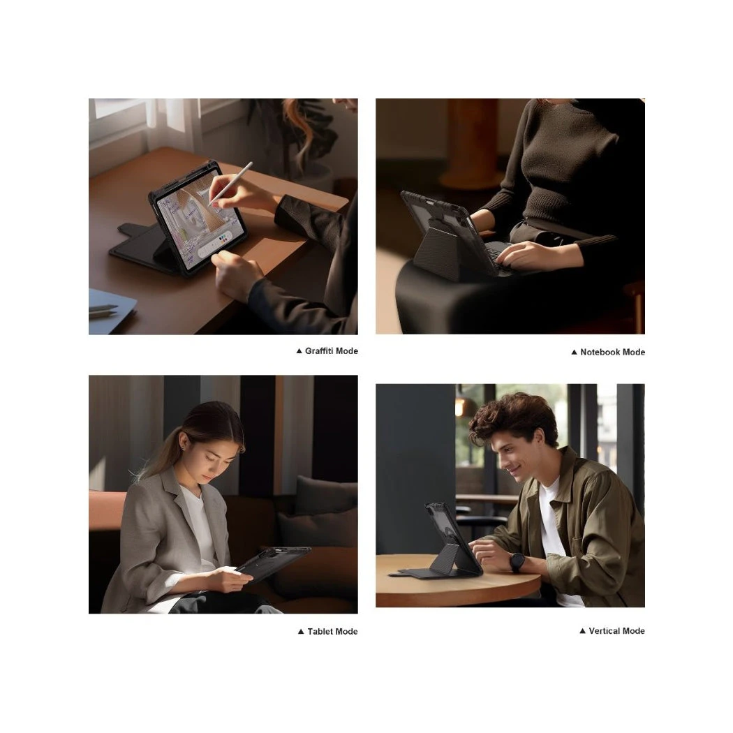 Nillkin Bumper Link Tough Keyboard Case For Apple IPad Pro 11" (2nd Gen. 2020) (Backlit Version) - Black - Image 9