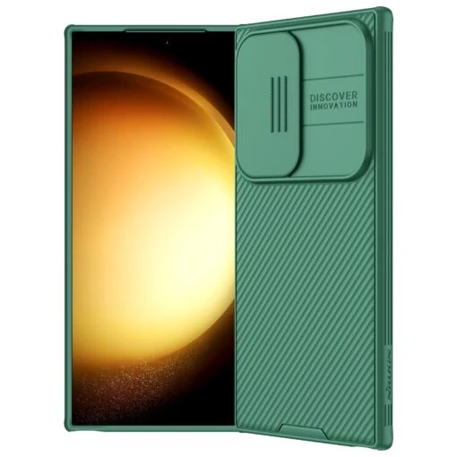 Nillkin CamShield Pro Lens Protector Magnetic Case Cover For Samsung Galaxy S24 Ultra - Green