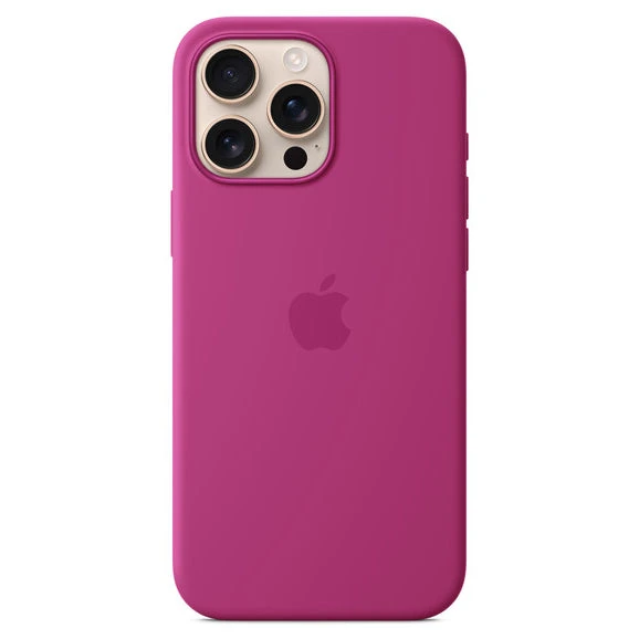 Official Apple Silicone Magsafe Rear Case Cover For IPhone 16 Pro Max - Fuschia - Image 5