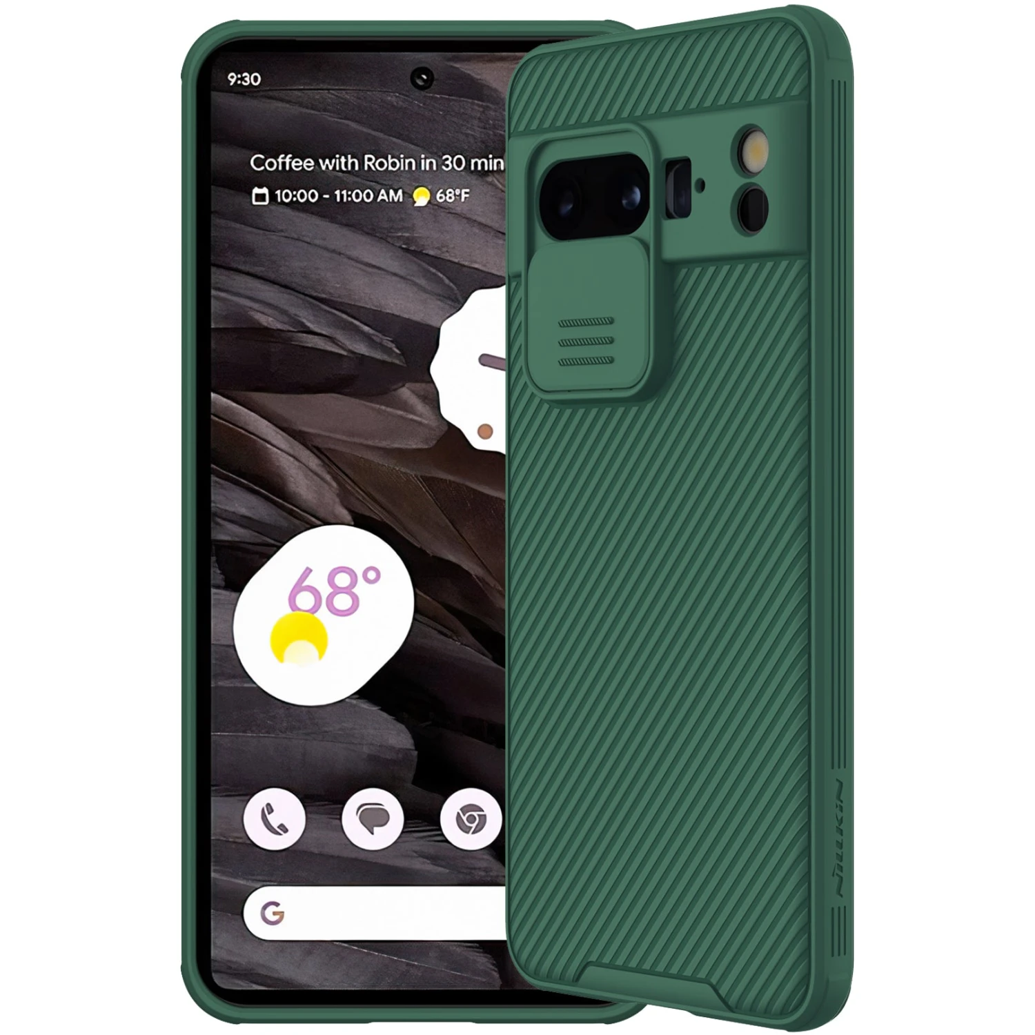 Nillkin CamShield Pro Lens Protector Case Cover For Google Pixel 8 Pro - Deep Green