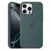 Official Apple Silicone Magsafe Rear Case Cover For IPhone 16 Pro Max - Lake Green