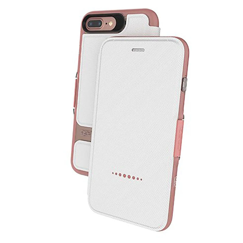 Gear4 Oxford D30 Shockproof Flip Case For Apple IPhone 7 Plus / 8 Plus - Rose Gold