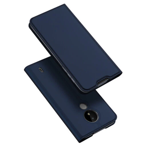 DUX DUCIS Skin Pro Faux Leather Wallet Flip Case For Nokia C21 - Blue