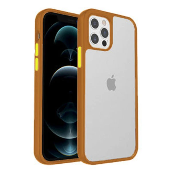 Armoured⢠Shield Tough Case For Apple IPhone 14 Pro Max - Ochre & Yellow Buttons