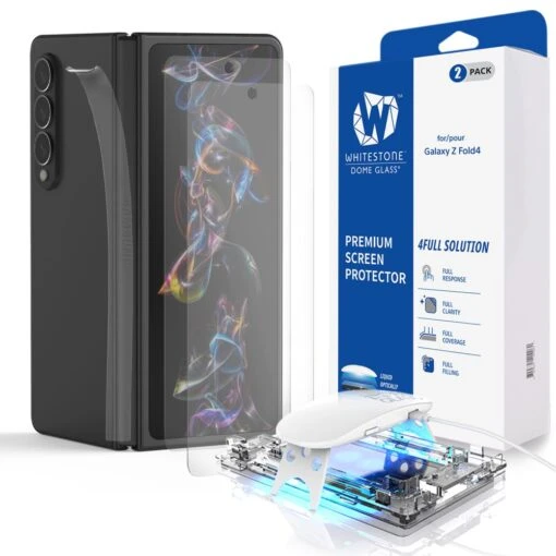 Whitestone Dome Glass 2 Pack Premium Screen Protector For Samsung Galaxy Z Fold4 5G