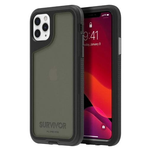 Griffin Survivor Extreme 360 Rugged Case For Apple IPhone 11 Pro Max, Black / Grey