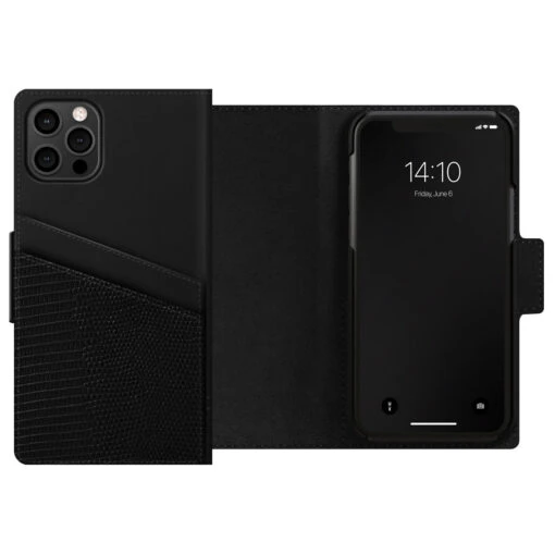 IDeal Of Sweden Unity Wallet Flip Leather Case Cover For Apple IPhone 12/ 12 Pro - Eagle Black