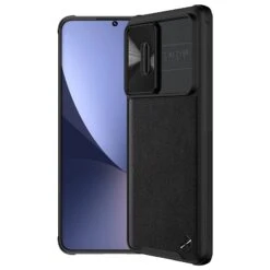 Nillkin CamShield Leather Lens Protector Case Cover For Xiaomi 12 / 12X / 12S - Black