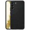 Official Samsung Leather Cover For Galaxy S22+ Plus 5G - Black