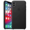 Official Apple Genuine Leather Rear Case Cover For IPhone XS Max - Black