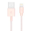 Griffin Nylon Braided Charge/Sync USB-A To Lightning Cable 1m/3.2ft Long - Rose Gold